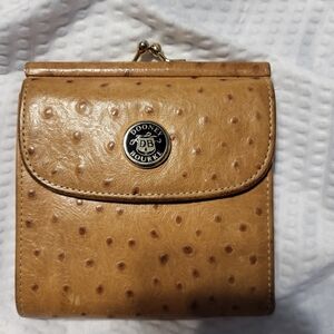 Vintage Dooney & Bourke Ostrich Kisslock Wallet